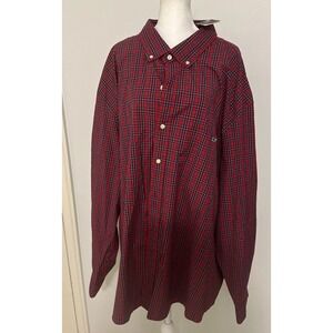NWT Vineyard Vines MENS plaid Classic Fit button down RED 4XB XXXXL BIG $98